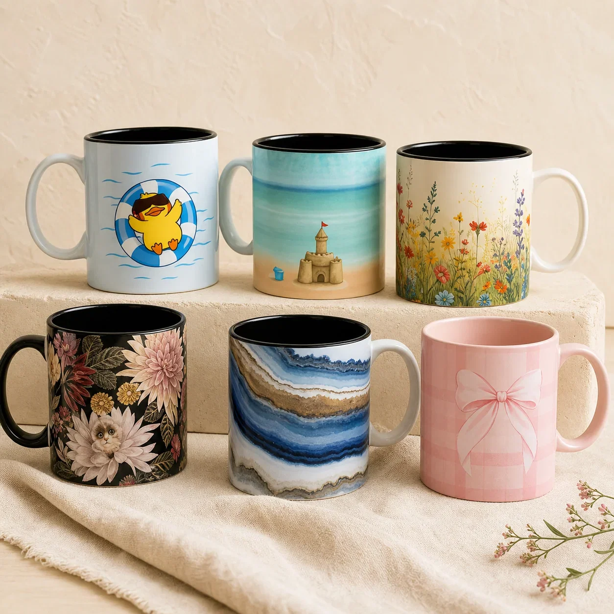 Whimsical Wants coffee cups